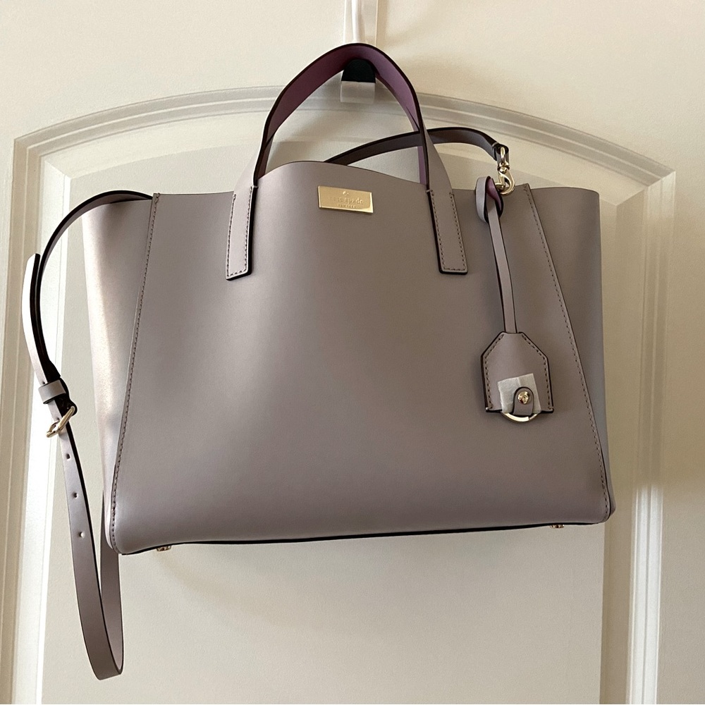 NWT Kate Spade Small Nelle Putnam Drive Lilac Tote Bag